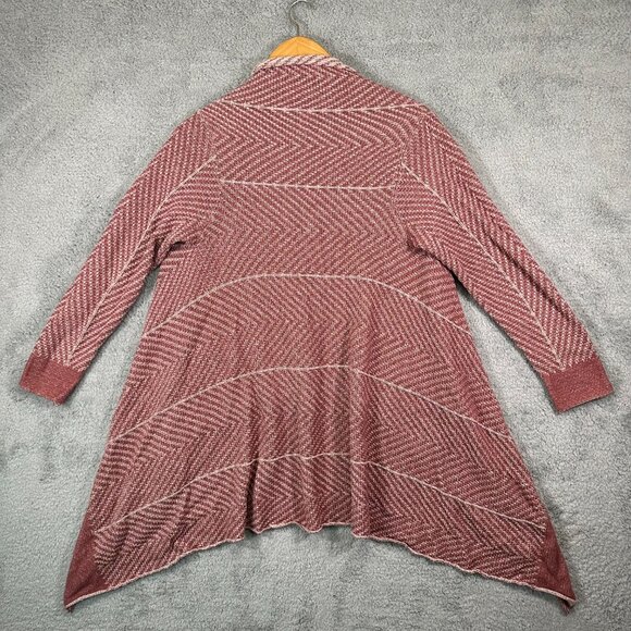 LOGO Lori Goldstein open front cardigan size M - Picture 2 of 6